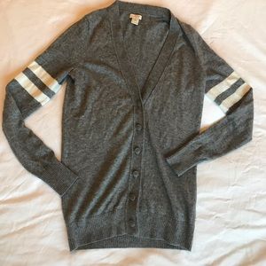 J Crew Factory Varsity Cardigan